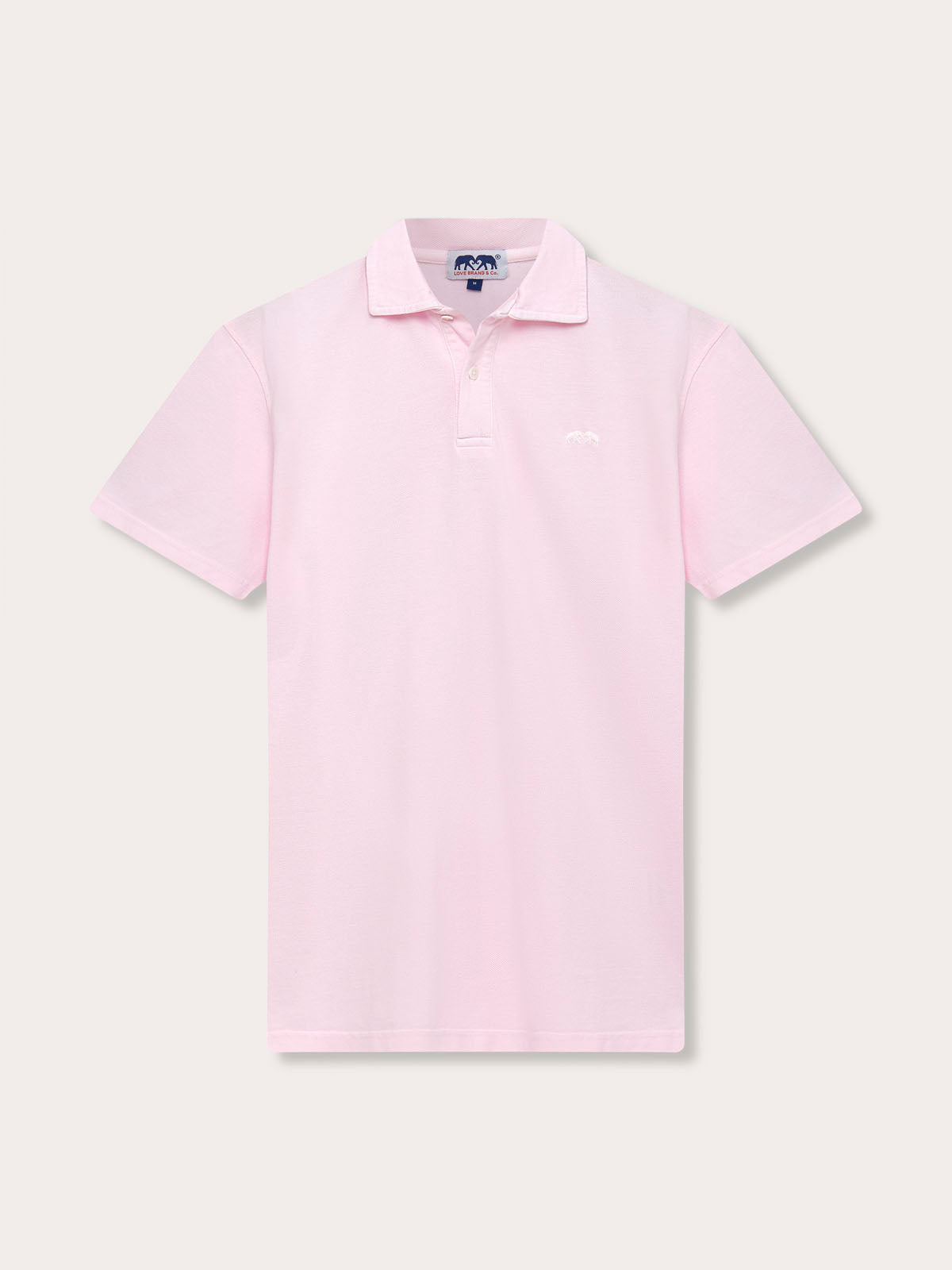 Men's Pastel Pink Pensacola Polo Shirt - Elegant light power pink, perfect for days in paradise.