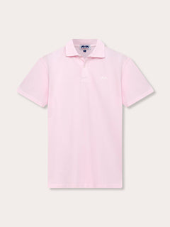 Men's Pastel Pink Pensacola Polo Shirt - Elegant light power pink, perfect for days in paradise.