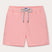 Pastel pink Staniel mens swim shorts with drawstring waistband, made from 100% recycled plastic, featuring quick-dry fabric and soft mesh interior for added comfort.