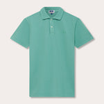 Men's Riviera Green Pensacola Polo Shirt featuring a two-button placket and classic collar.