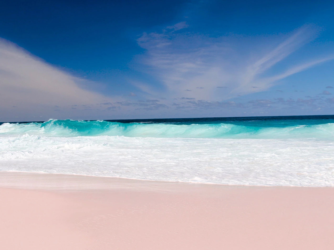 Best places to swim pink sand beach