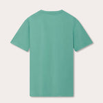 Men's Riviera Green Lockhart T-Shirt in 100% cotton, back view.