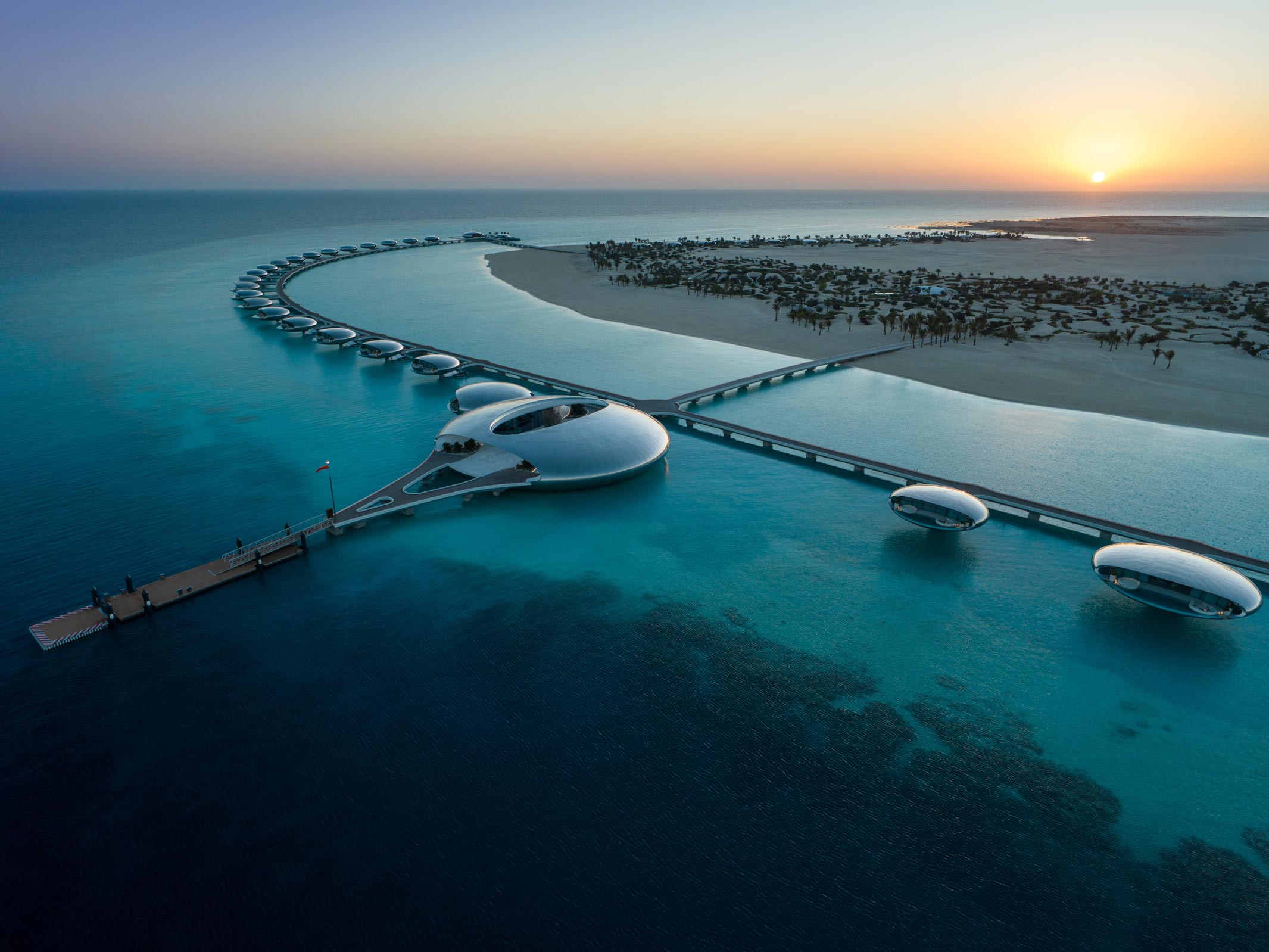 Aerial View of Shebara Resort, Saudi Arabia