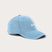 Mens baseball cap in sky blue made from 100% organic cotton.