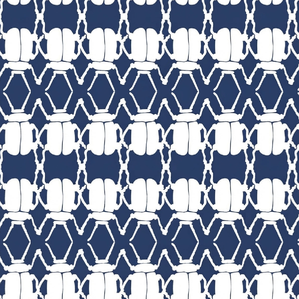 Geometric beetle pattern on blue background