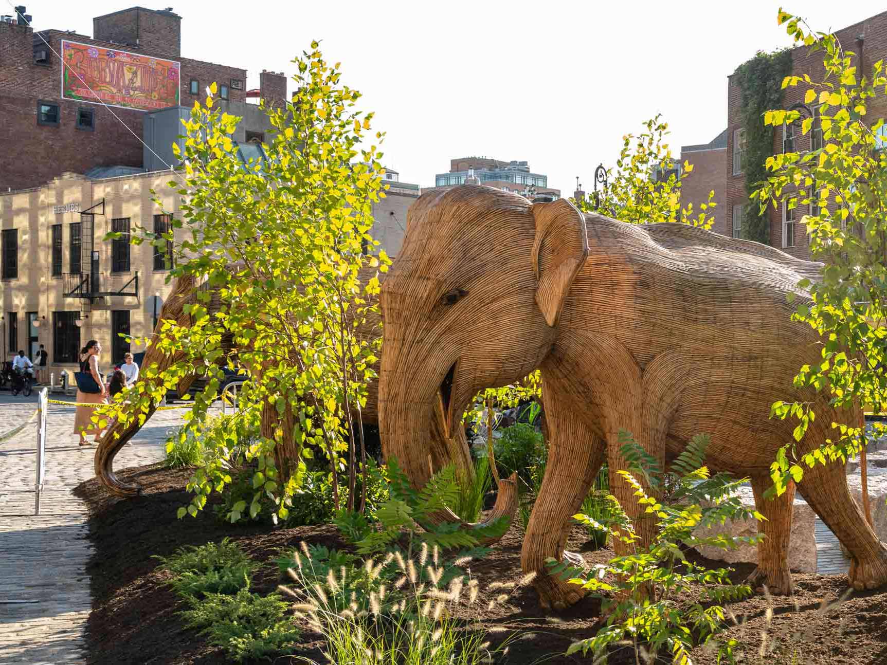 The Great Elephant Migration New York  elephant sculpture in the Meatpacking district