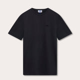 Men's Volcanic Black Lockhart T-Shirt made from 100% organic cotton, offering a classic fit and breathable comfort.