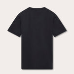 Men's Volcanic Black Lockhart T-Shirt crafted from 100% organic cotton, back view