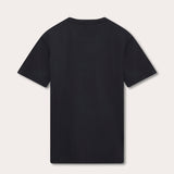 Men's Volcanic Black Lockhart T-Shirt crafted from 100% organic cotton, back view