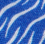 Blue fabric with white stripe pattern