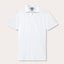 Men's White Pensacola Polo Shirt displayed in a front view.