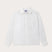 Womens White Inagua Linen Shirt. Long-sleeved button-up plain linen shirt with front pocket.