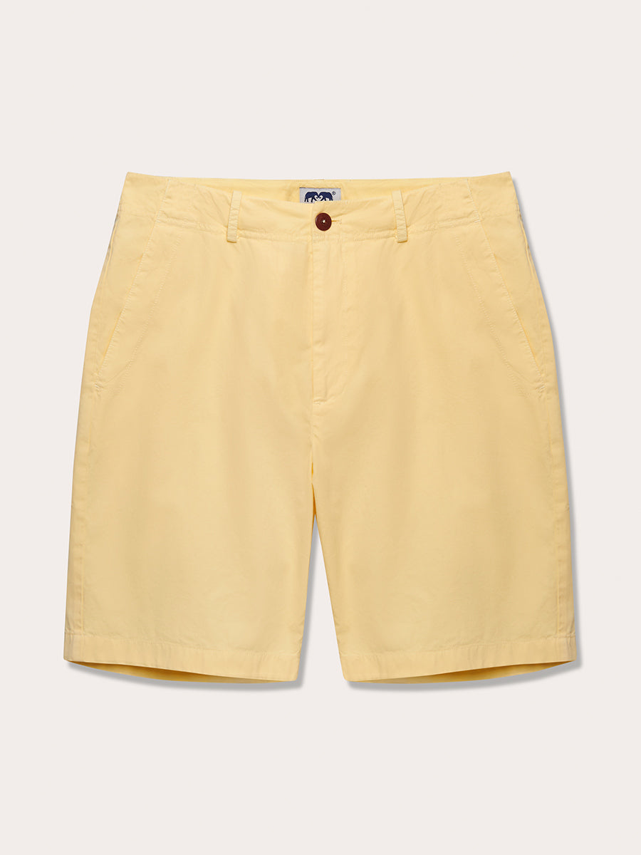 Men's Limoncello Harvey Cotton Shorts in sunny yellow color, 100% cotton.