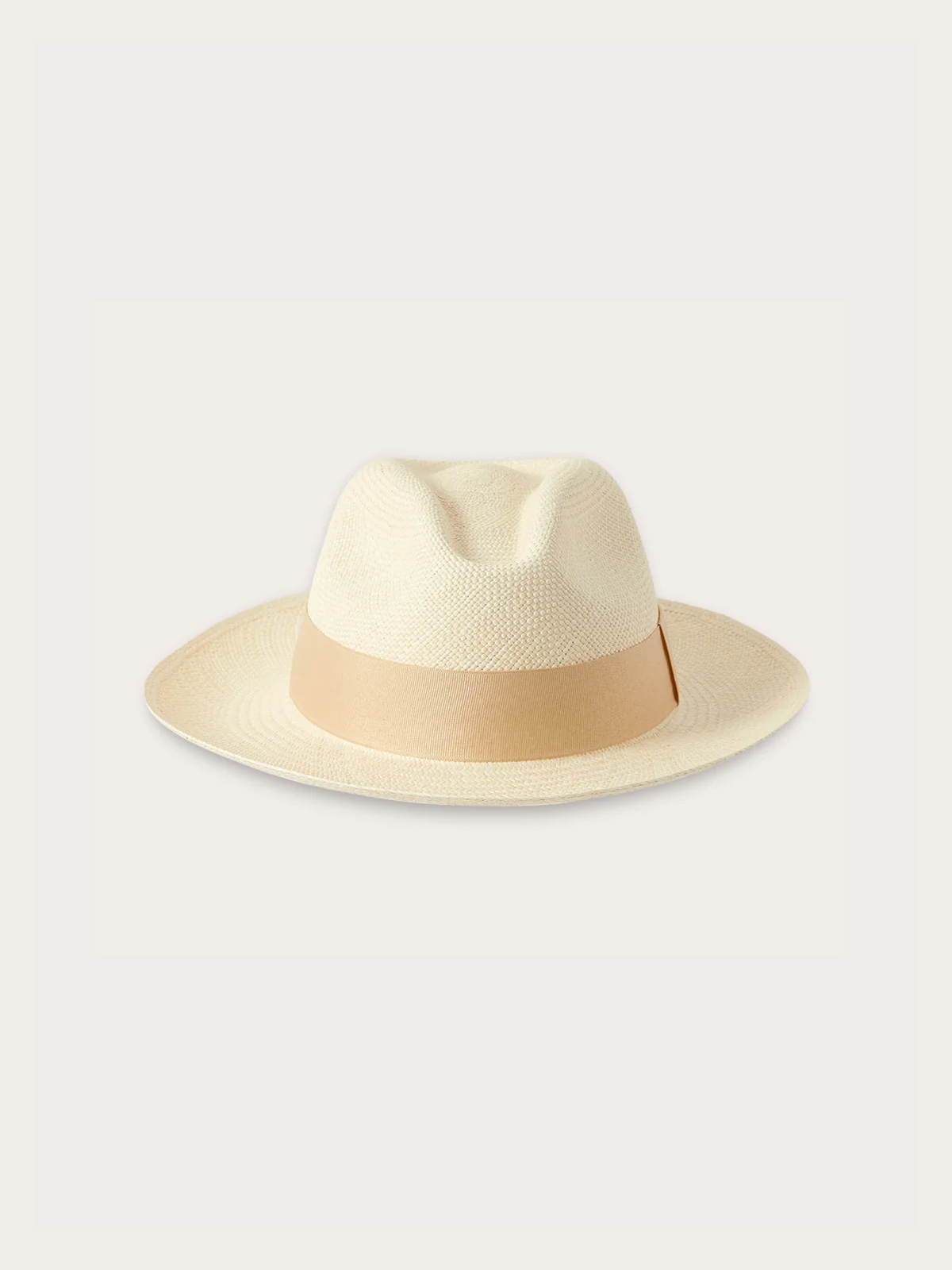 Straw panama hat with a coconut band