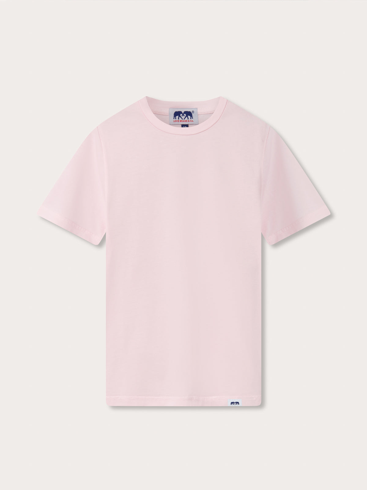 Pink t-shirt on a white background