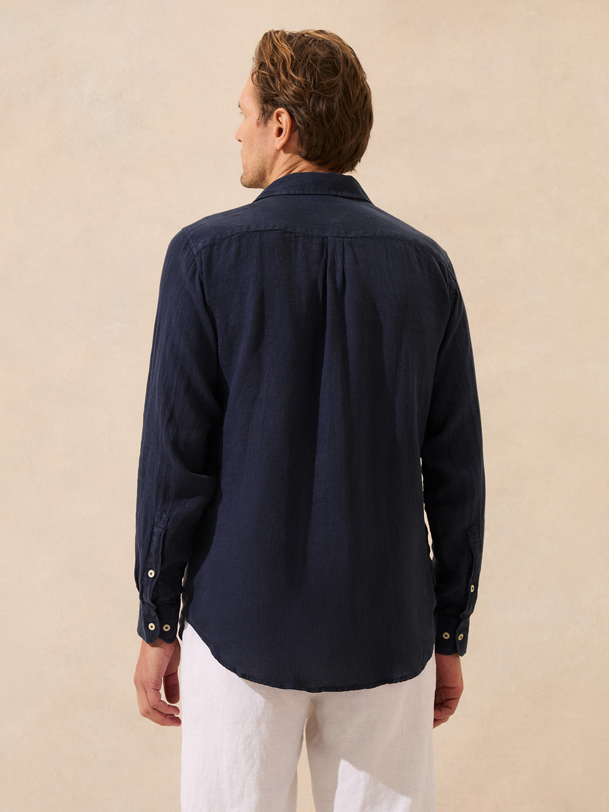 Men's Navy Blue Abaco Linen Shirt – LOVE BRAND & Co.