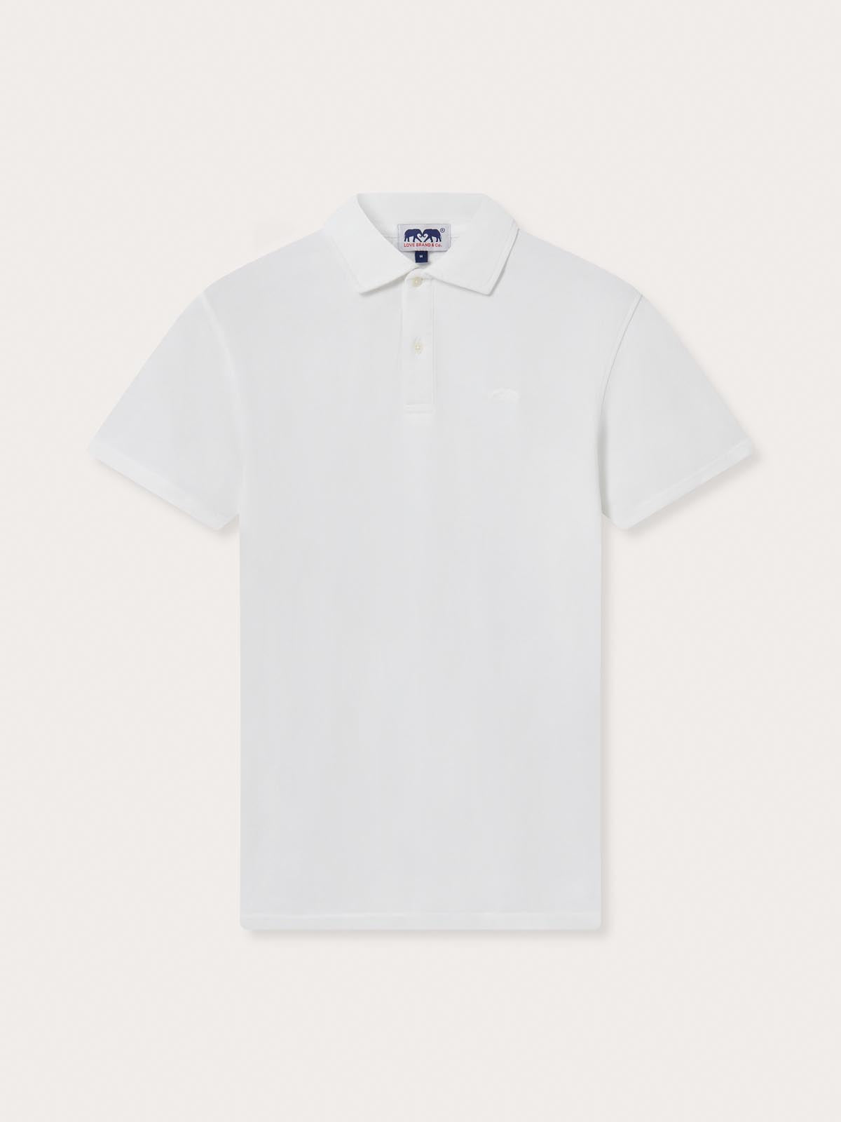 Men's White Pensacola Polo Shirt