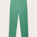 Men's Riviera Green Randall Linen Trousers displayed on light gray background. Front view of mens green linen trousers with 2 front pockets.