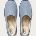 Top view of Love Brand & Co. espadrille blue shoes