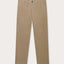 Beige linen pants with handy pockets.