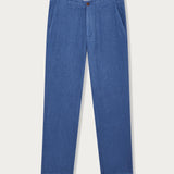 Pantalon en lin bleu foncé Randall pour homme