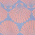 Seashell pattern on a blue background