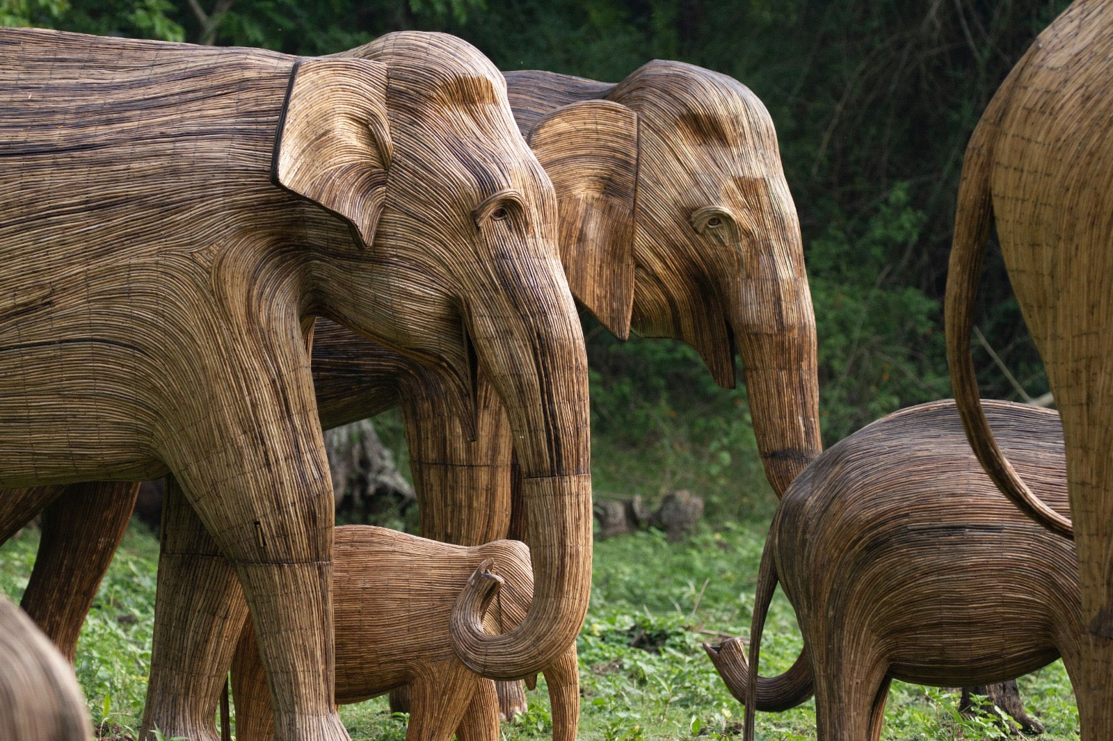 the great elephant migration sculptures