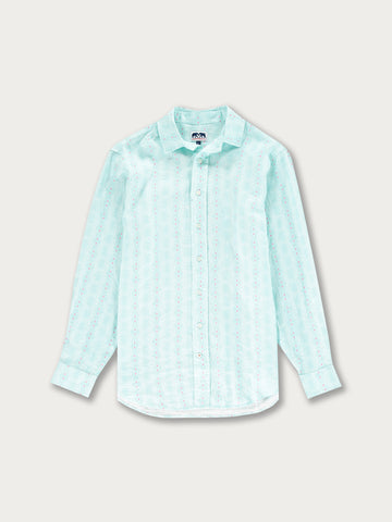 Shop Love Brand & Co. Men's Circle Of Life Abaco Linen Shirt