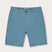 Men's French Blue Burrow Linen Shorts with a distinctive dusty blue, almost denim-like hue, adding sophistication and style.