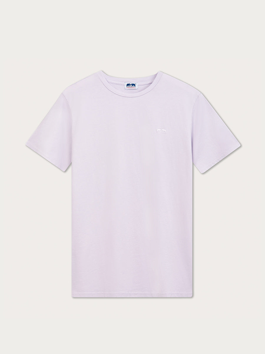 Men's Lavender Lockhart T-Shirt made from soft organic cotton pique.