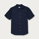 Men's Navy Blue Arawak Linen Shirt
