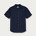 Navy Blue Arawak mens Linen Shirt featuring short sleeves and a front pocket, ideal for both evening wear and summer relaxation.