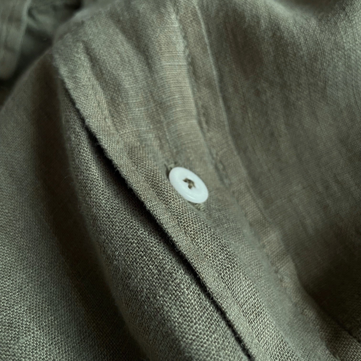 Men's Olive Abaco Linen Shirt