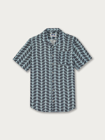 Love Brand & Co. Men's Pangolin Puzzle Arawak Linen Shirt