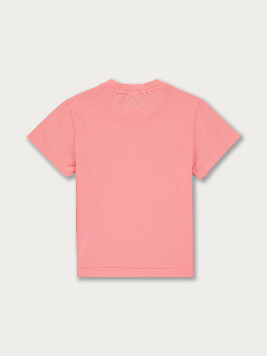 Bright hot pink boys' Watermelon Lockhart T-shirt shown from the back.