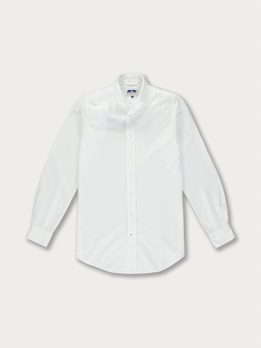 Men's White Buttonwood Cotton Shirt