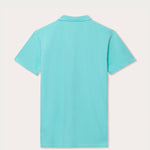 Men's Cay Green Pensacola Polo Shirt, Back View.