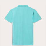 Men's Cay Green Pensacola Polo Shirt, Back View.