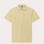 Men's Limoncello Pensacola Polo Shirt in 100% cotton, sunny yellow color, front view.