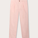Men's Pastel Pink Lyford Chino trousers crafted from 100% cotton in a vintage 50s pastel pink hue.