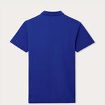 Men's Majorelle Blue Pensacola Polo Shirt, back view.