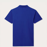 Men's Majorelle Blue Pensacola Polo Shirt, back view.