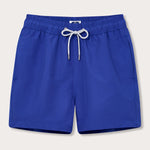 Men's Majorelle Blue Staniel Swim Shorts with drawstring waist and quick-drying fabric.