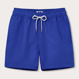 Men's Majorelle Blue Staniel Swim Shorts with drawstring waist and quick-drying fabric.