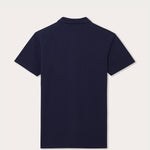 Men's Navy Blue Pensacola Polo Shirt, back view.