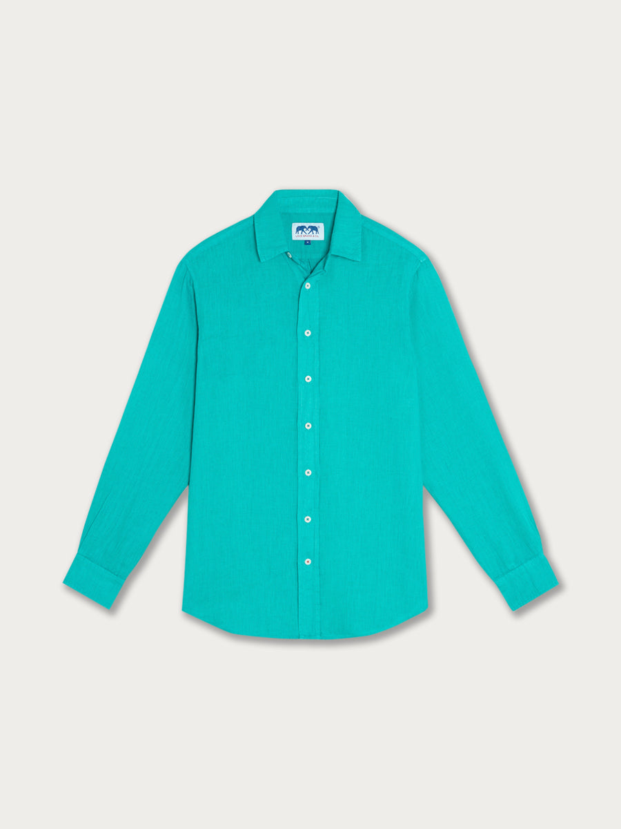 Men's Palm Green Abaco Linen Shirt – LOVE BRAND & Co.
