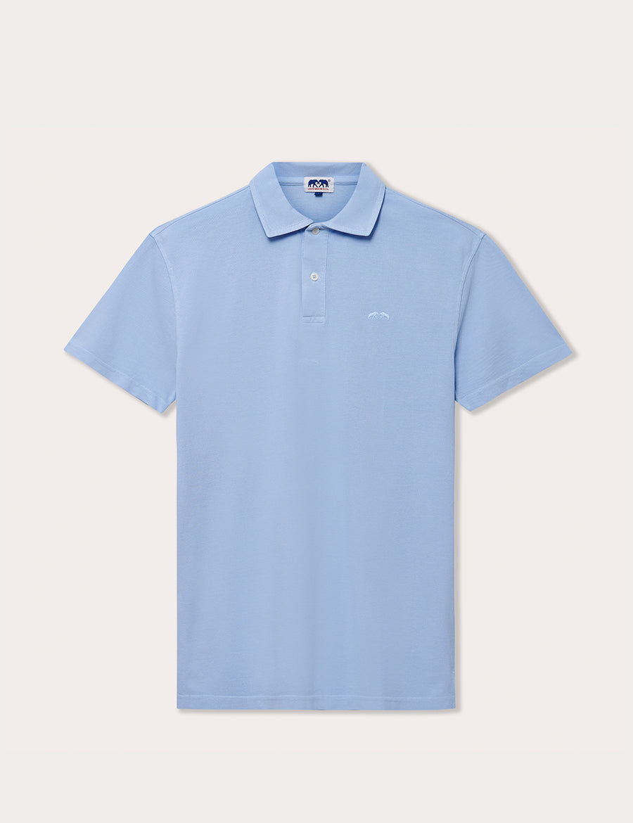 Men's Sky Blue Pensacola Polo Shirt - Front View